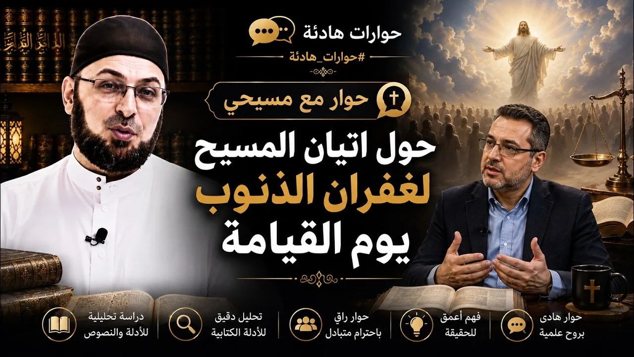 حوار مع مسيحي حول اتيان المسيح لغفران الذنوب يوم القيامة #منقذ_السقار #حوارات_هادئة