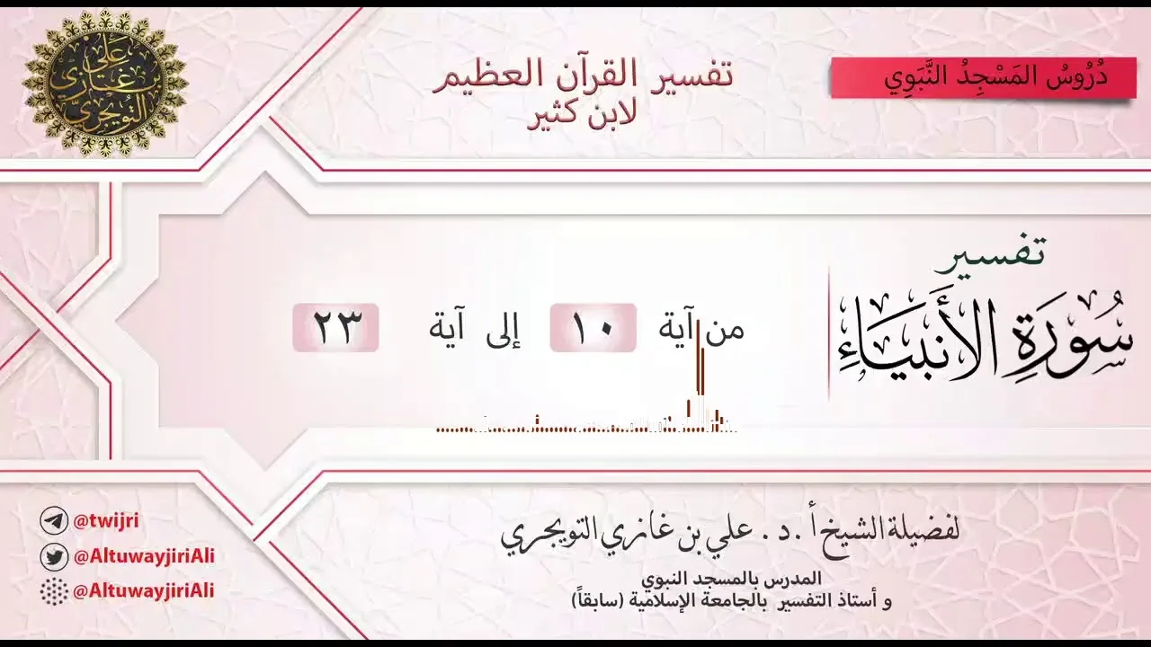 02 تفسير سورة الأنبياء | آية 10 - 23 | تفسير ابن كثير