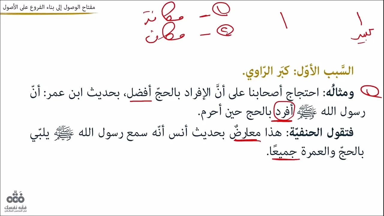 (21) الباب الرابع: في كون الأصل النقلي راجحا+الاستصحاب | مفتاح الوصول للتلمساني| نايف آل الشيخ مبارك