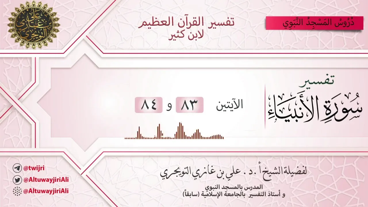 11 تفسير سورة الأنبياء | الآيتين 83 و 84 | تفسير ابن كثير