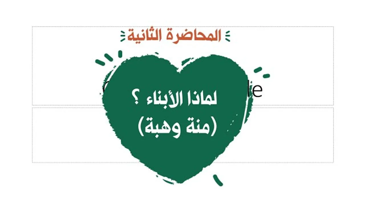 محاضرة 2 لماذا الأبناء ؟ ( منة وهبة )