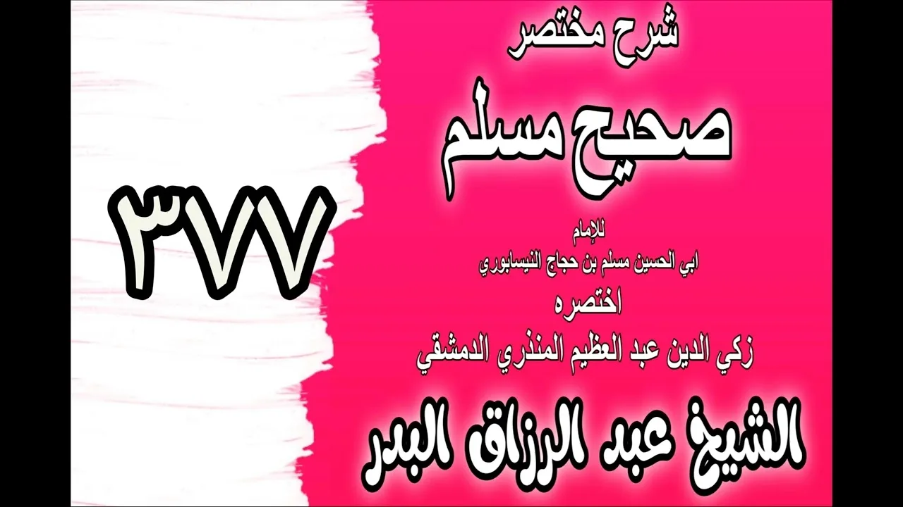377 - شرح مختصرصحيح مسلم(باب: في الإحسان إلى البنات‎‎)الشيخ عبدالرزاق البدر