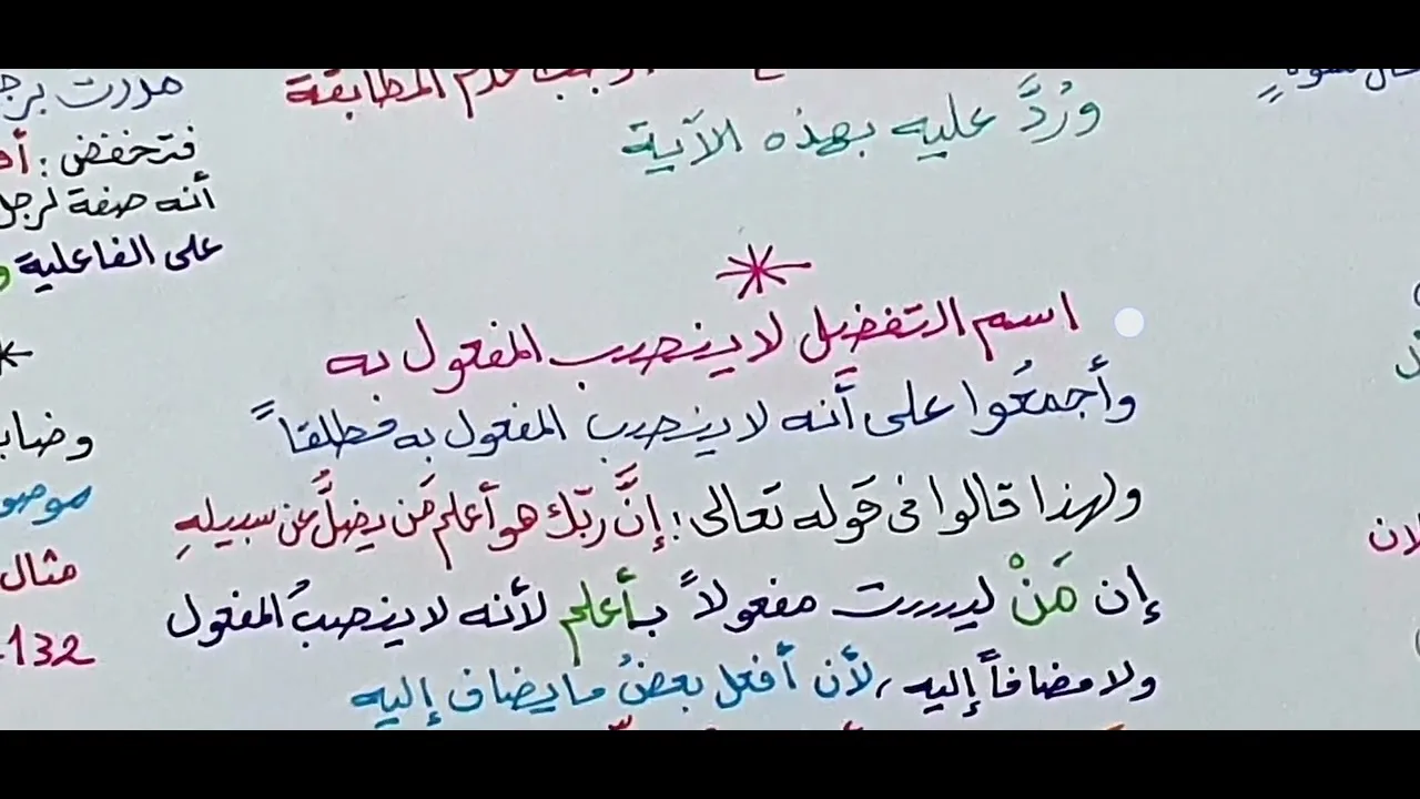 شرح قطر الندى ( 7- اسم التفضيل ) 34