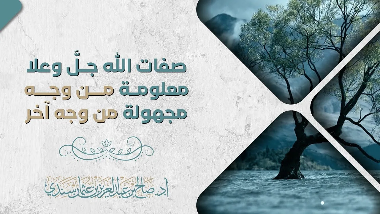 صفات الله ﷻ معلومة من وجه مجهولة من وجه آخر | أ.د.صالح سندي