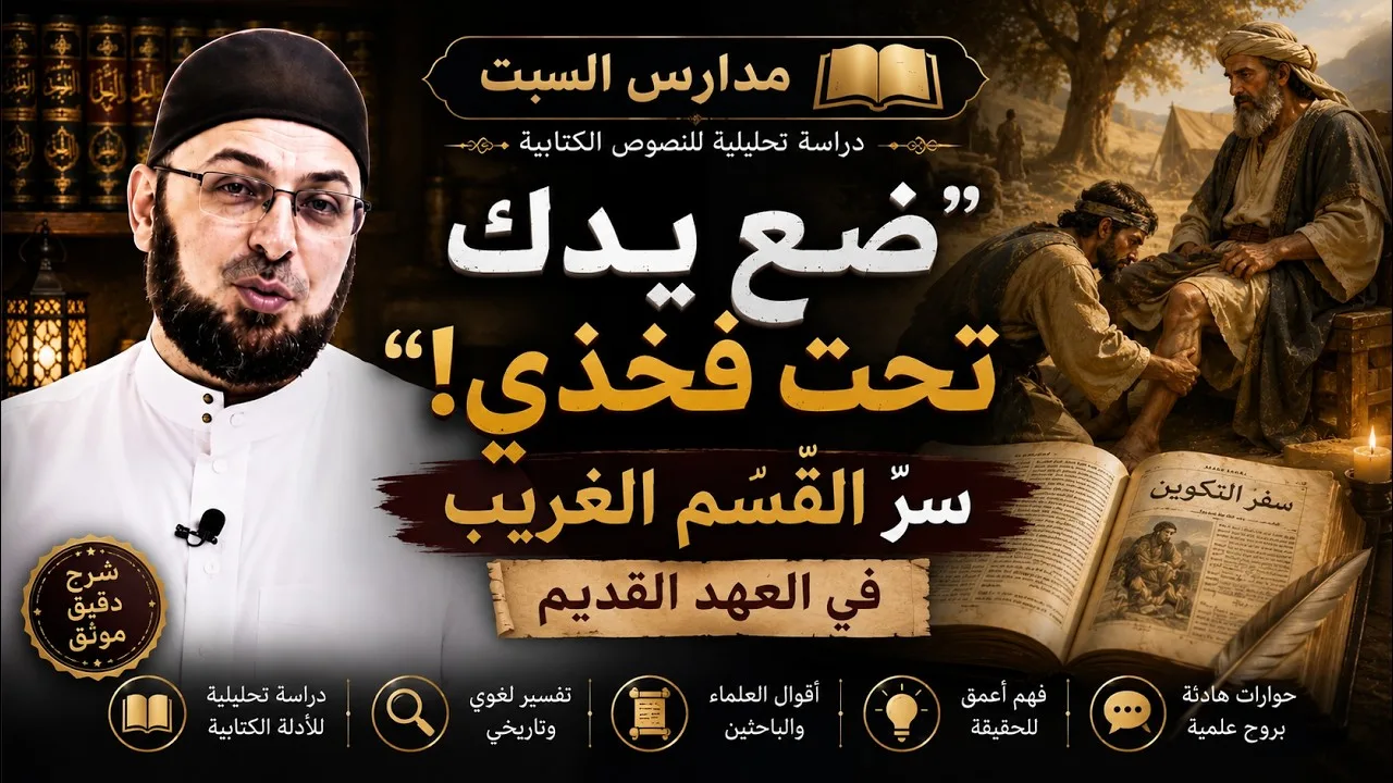 «ضع يدك تحت فخذي».. سرّ القَسَم الغريب في العهد القديم #منقذ_السقار #مدارس_السبت 141