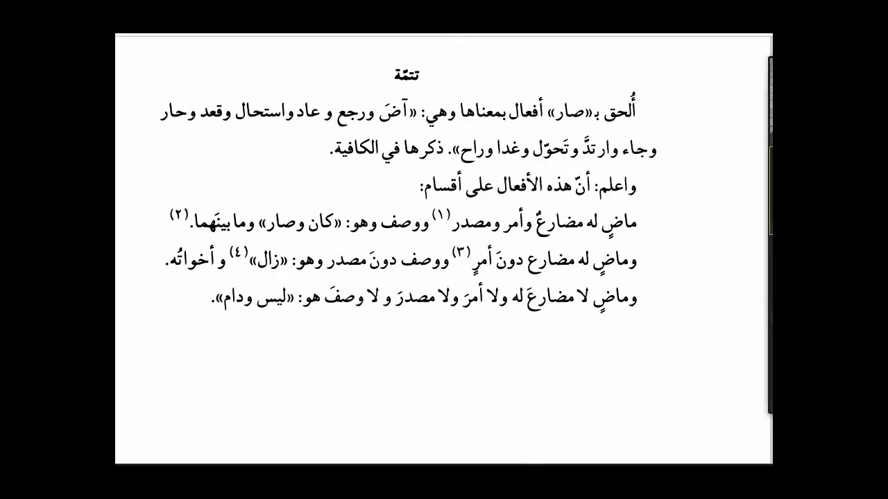 شرح السيوطي (55) كان وأخواتها