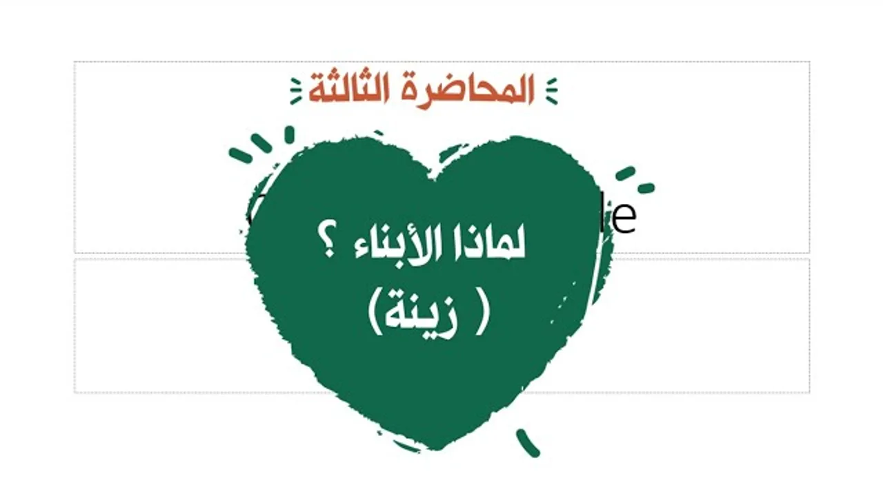 محاضرة 3 لماذا الأبناء؟( زينة)