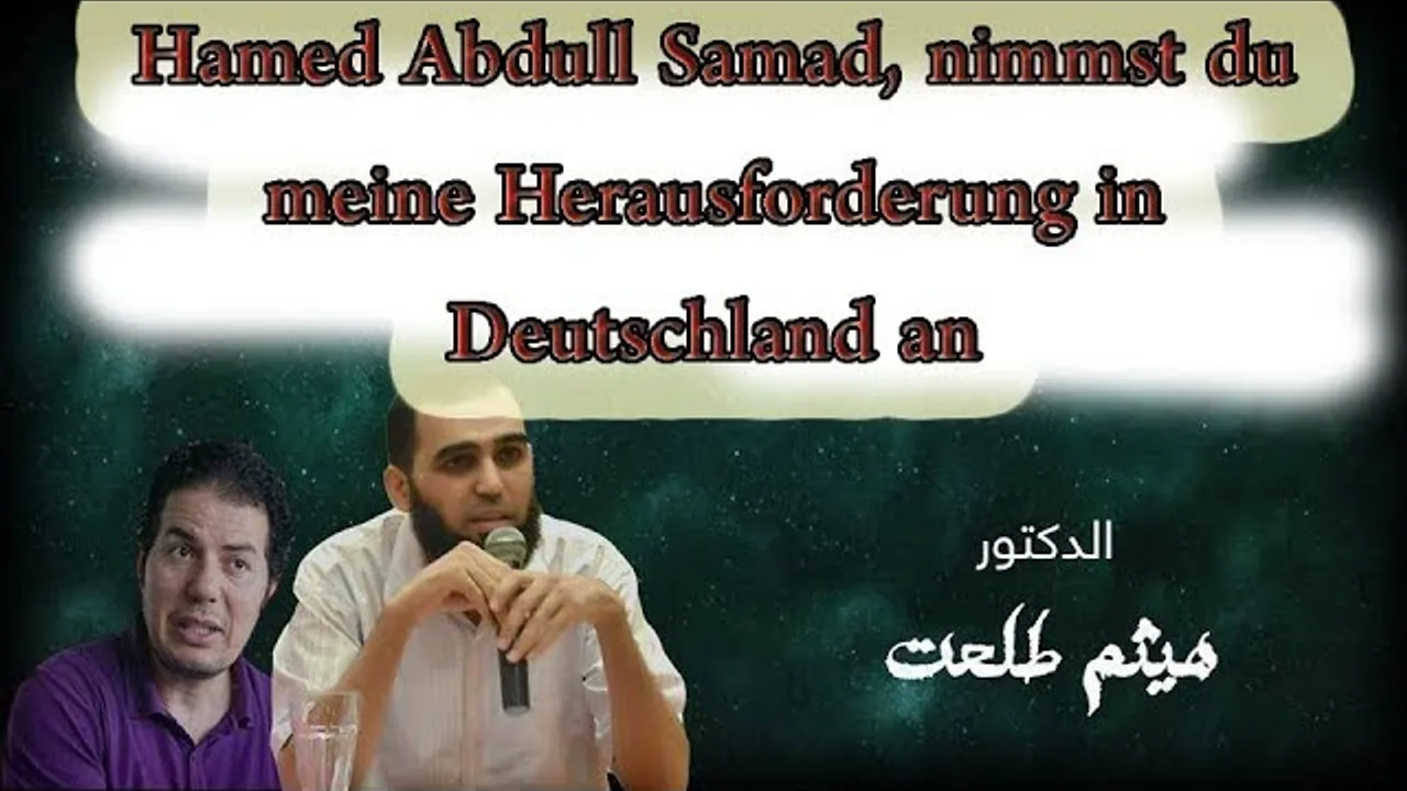 Hamed Abdel-Samad , nimmst du meine Herausforderung in Deutschland an