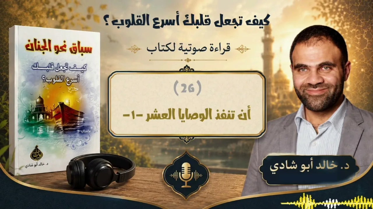 ٢٦. أن تنفذ الوصايا العشر -١- - كتاب سباق نحو الجنان || د. خالد أبو شادي 