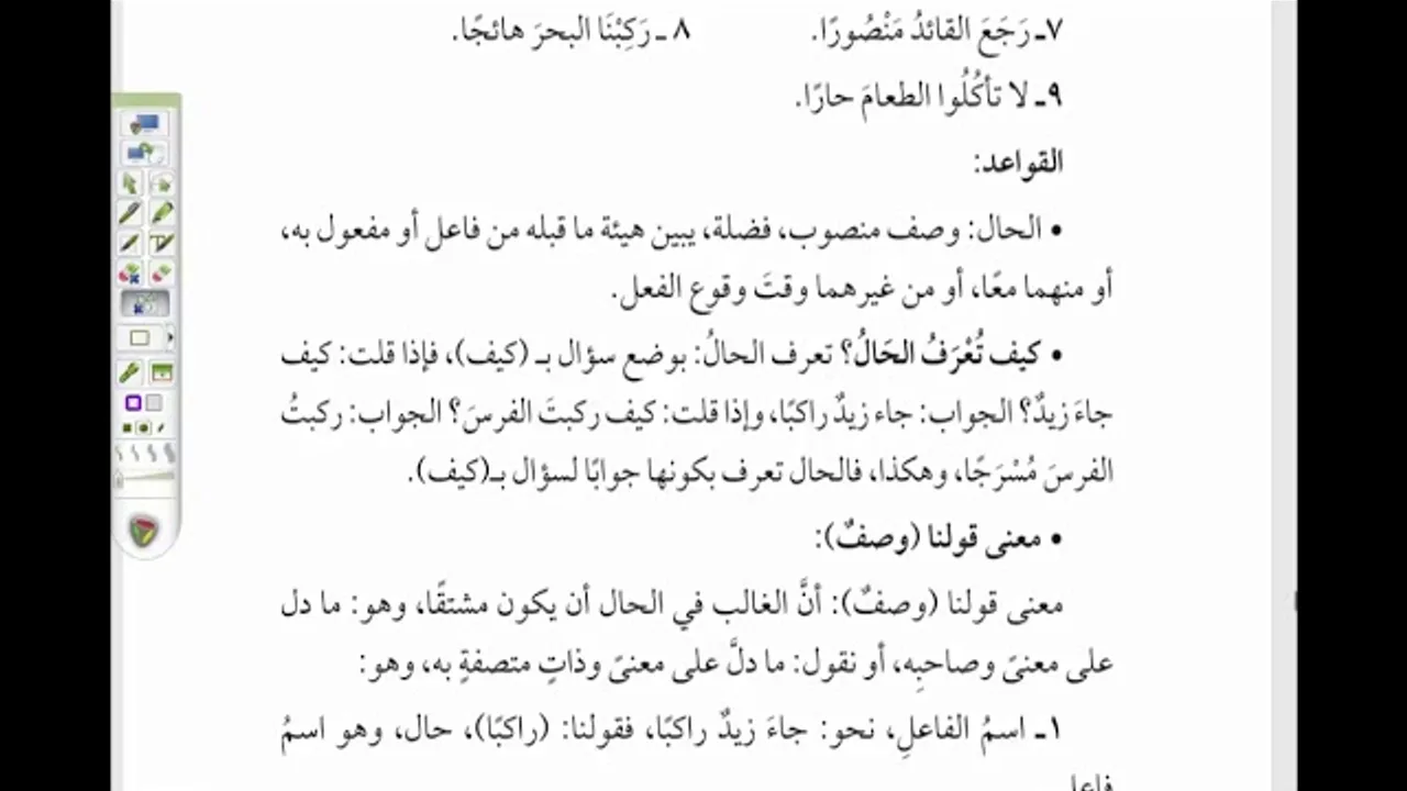 شرح الآجرومية (شرح التوضيح)(35) باب الحال