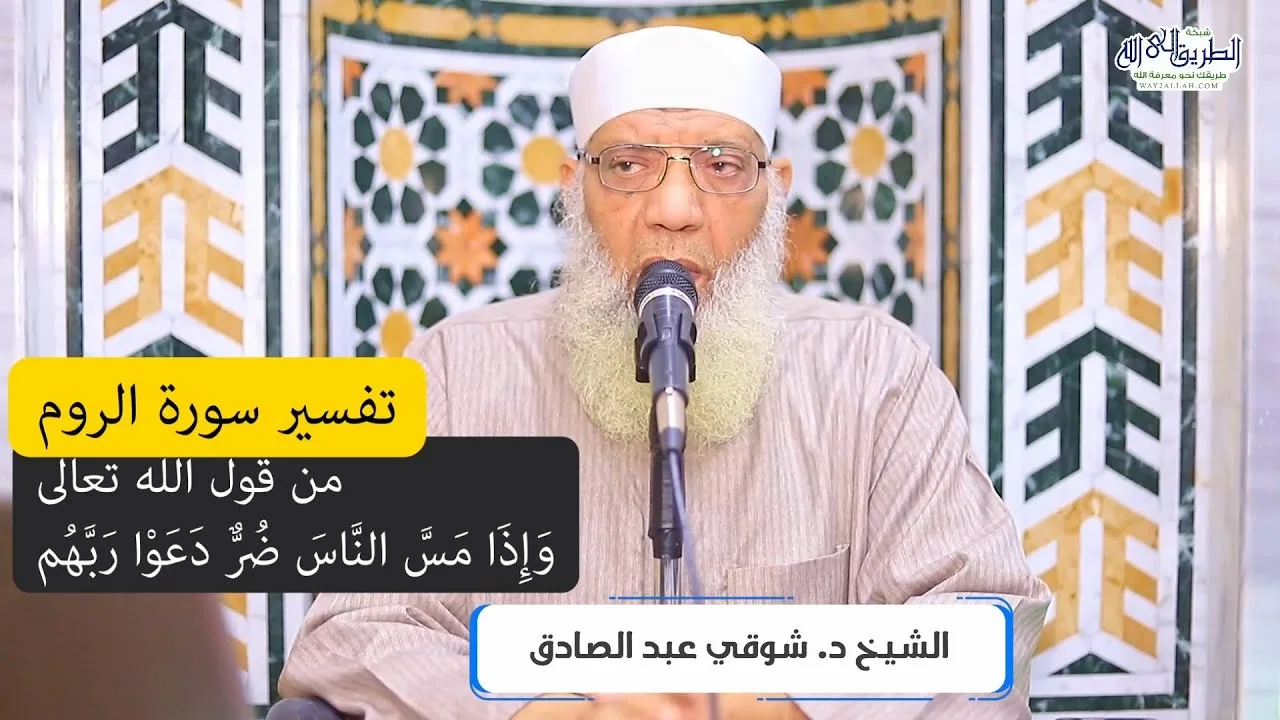 08 تفسير سورة الروم من قول الله تعالى (وإذا مس الناس ضر دعوا ربهم) الآيات 33-39