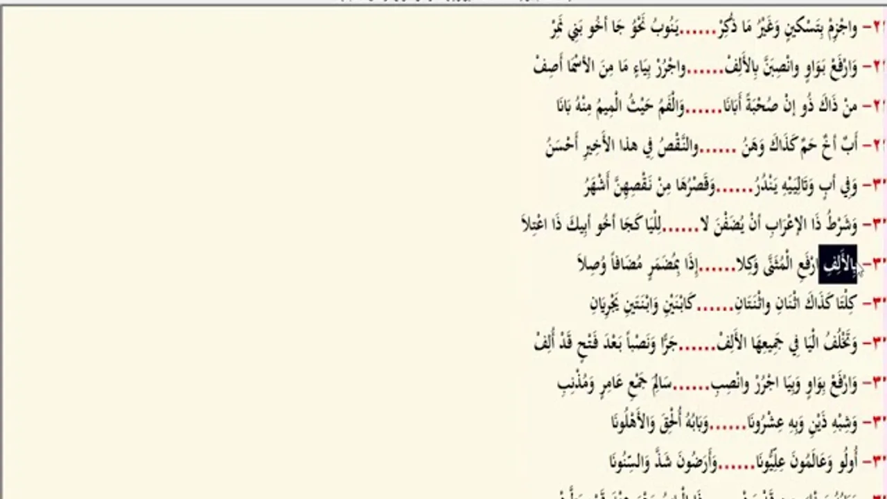 المثنى (20) ـ شرح ابن عقيل على الألفية / علي هاني