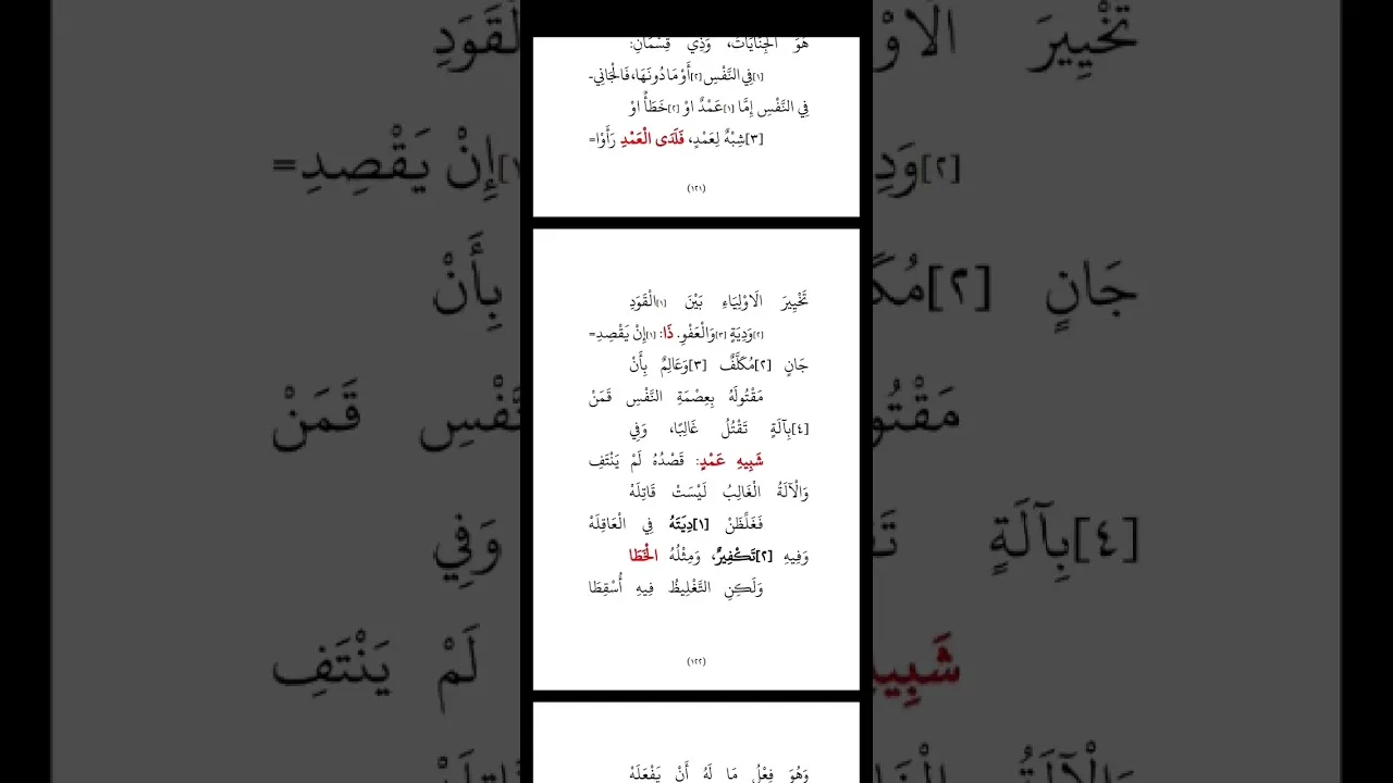 قراءة أسهل البدايات في فقه الجنايات ٠٢