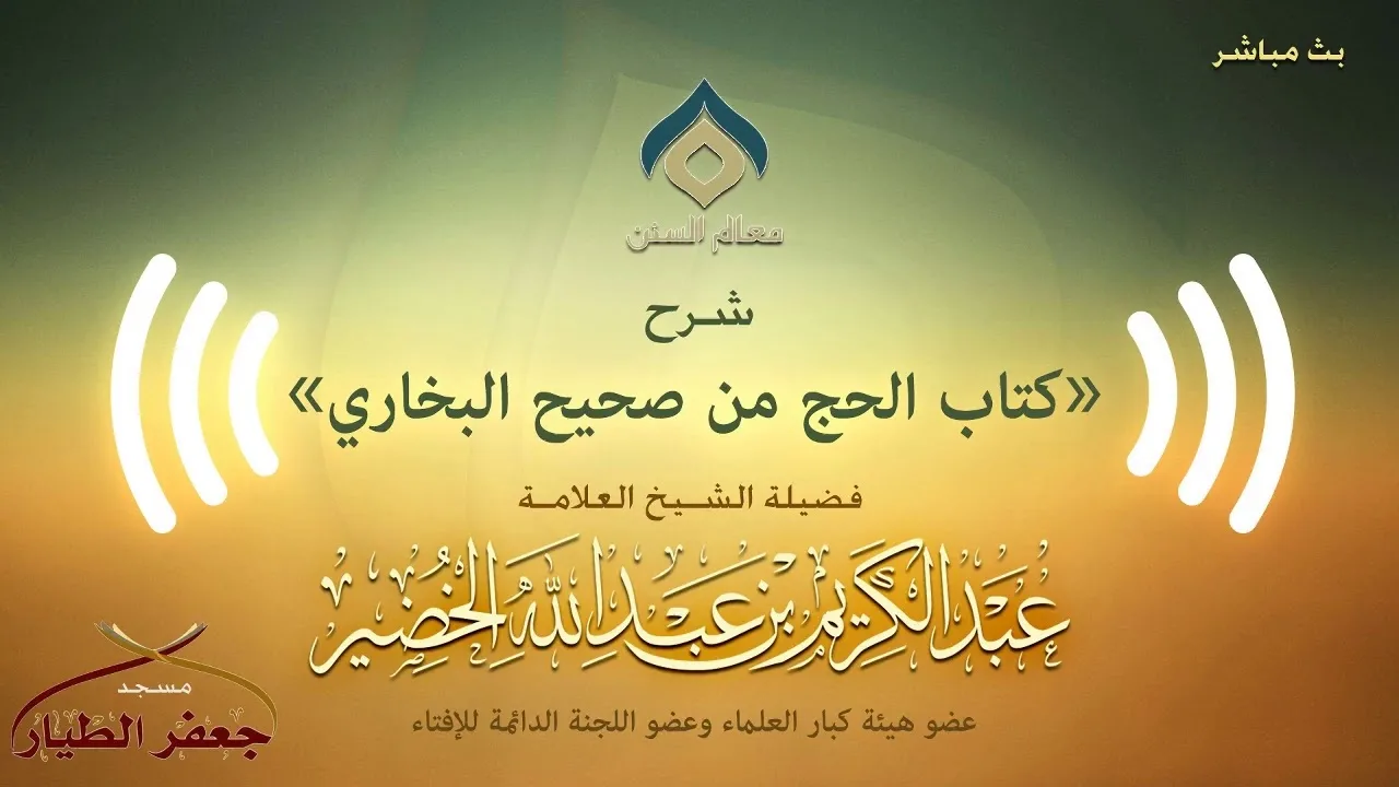 صحيح البخاري[كتاب الحج(13)-(باب وجوب الصفا والمروة وجعل من شعائر الله..)]الخميس 07-12-1440هـ