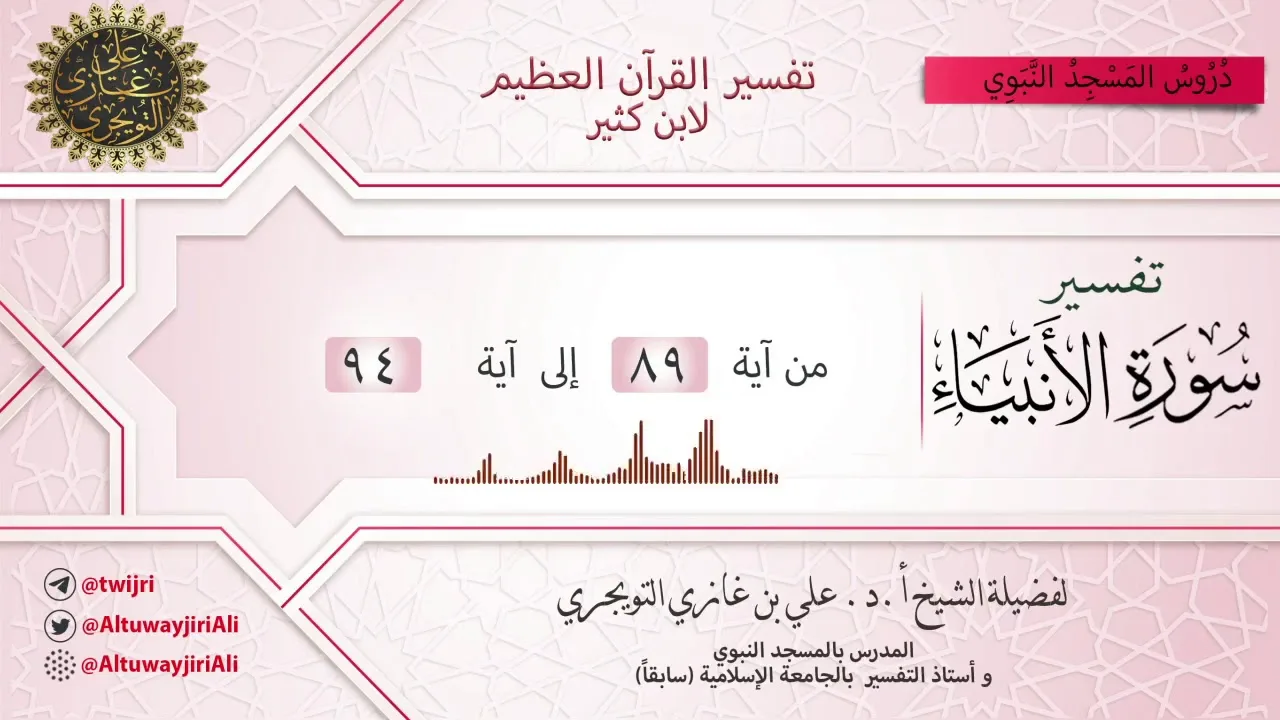 13 تفسير سورة الأنبياء | آية 89 - 94 | تفسير ابن كثير