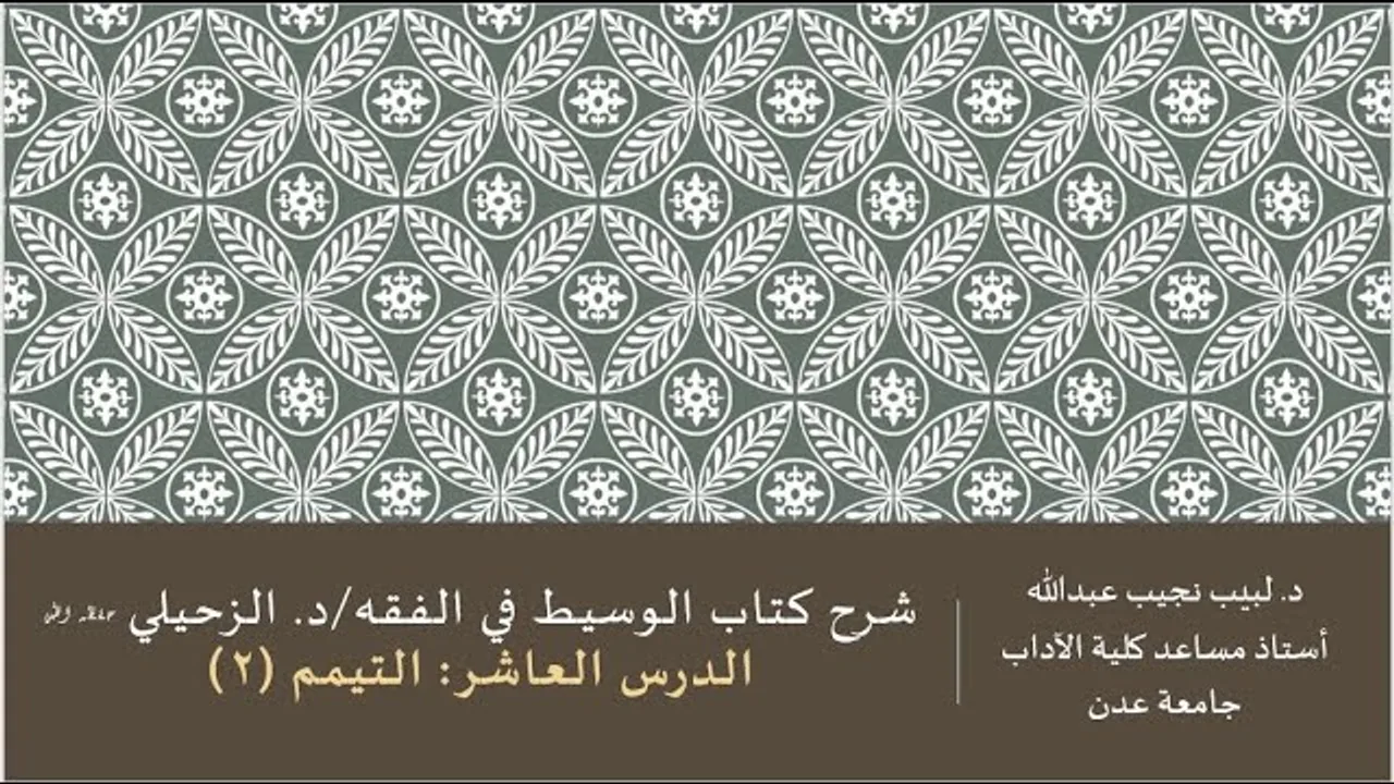 شرح الوسيط في الفقه للدكتور الزحيلي - 10