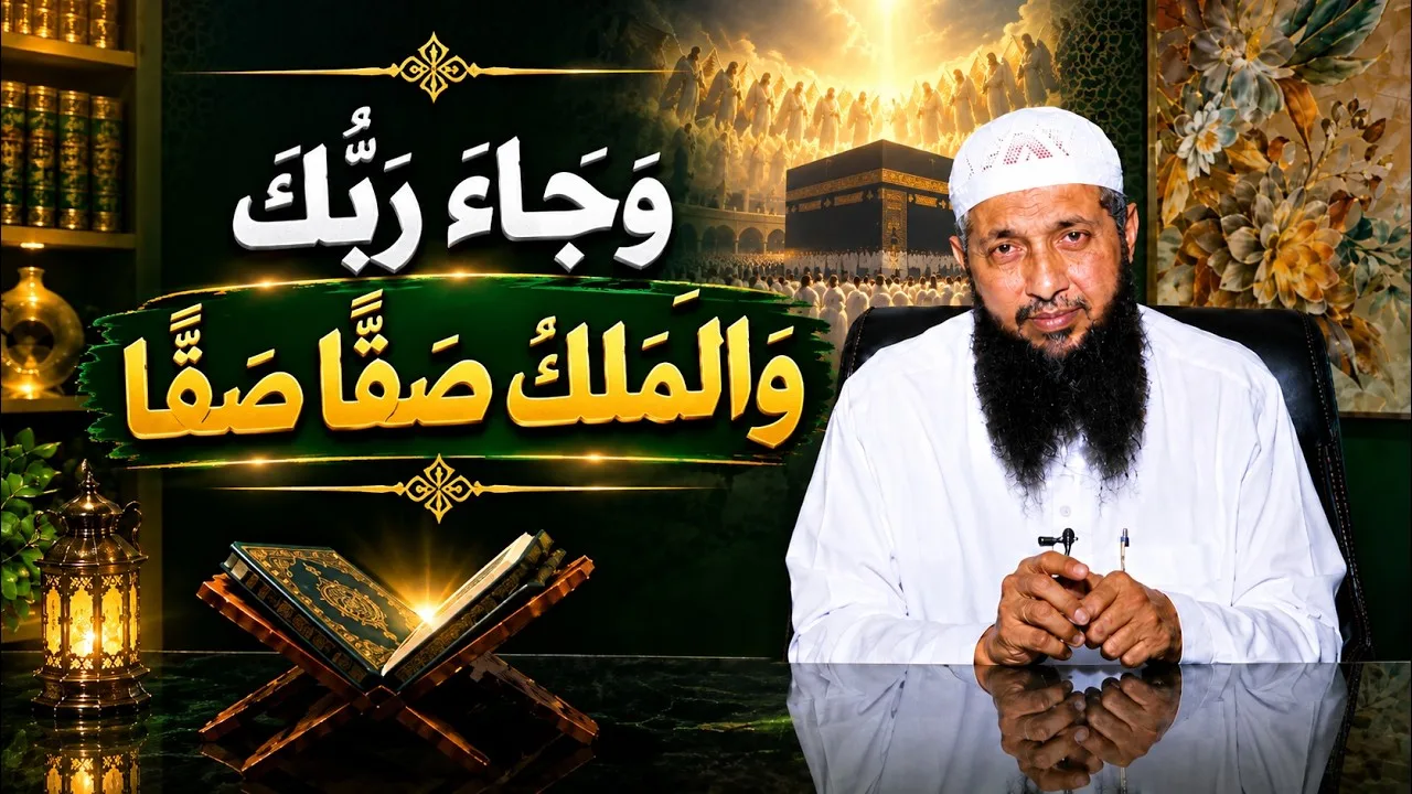 وَجَاءَ رَبُّكَ وَالْمَلَكُ صَفًّا صَفًّا | عم يتساءلون | الدكتور عبدالرحمن الصاوي |ح127