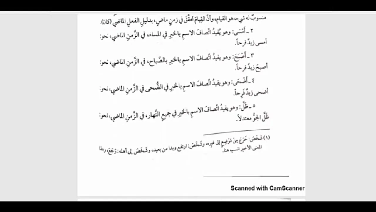 شرح التسهيل لمعاني المقدمة الآجرومية (33) كان وأخواتها والنواسخ بشكل عام