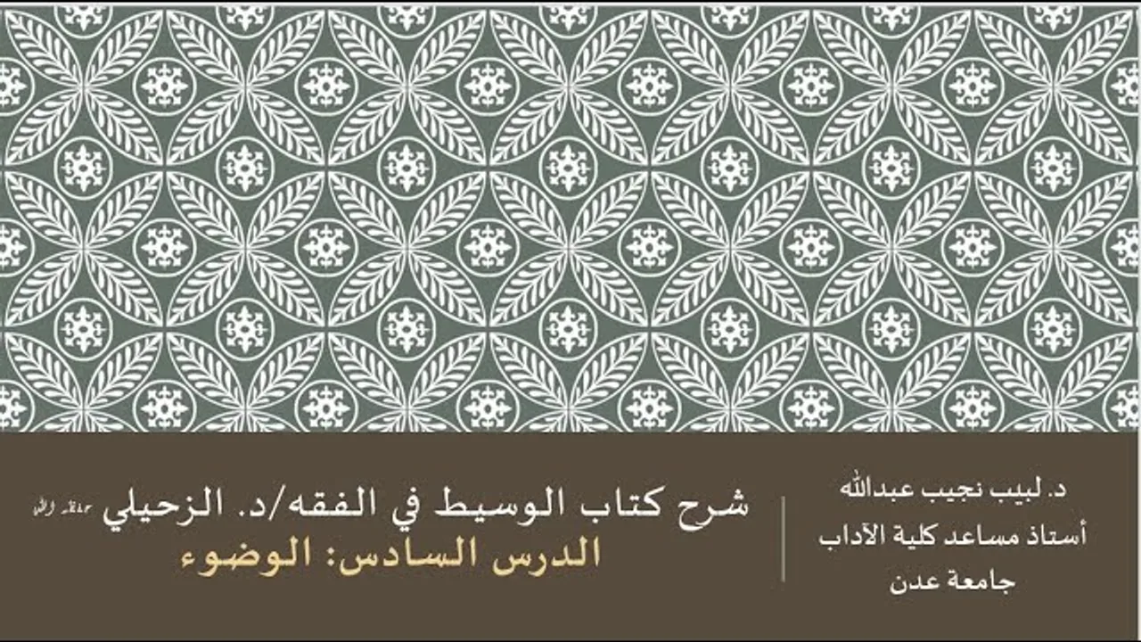 شرح كتاب الوسيط في الفقه  للدكتور الزحيلي - 6