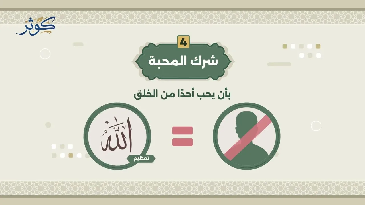 أنواع الشرك || سلسلة كوثر (موشن جرافيك)