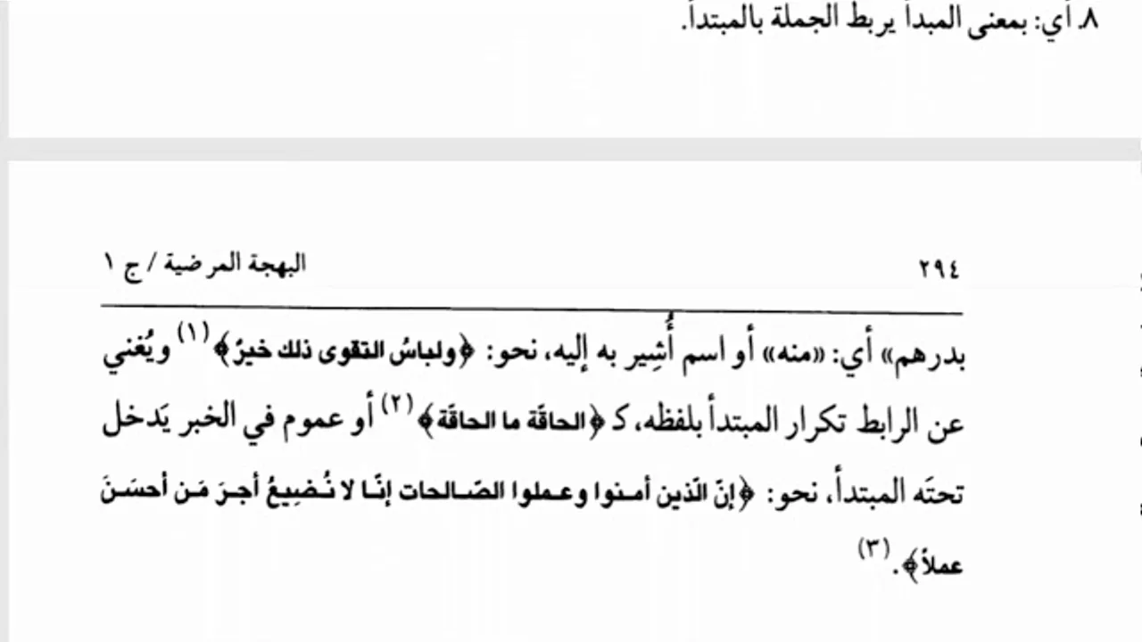 شرح السيوطي (51) والخبر الجزء المتم الفائدة
