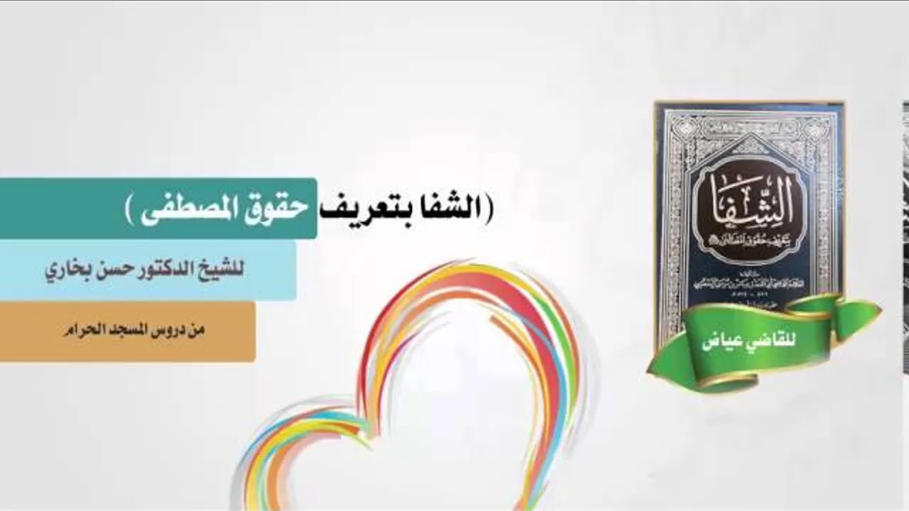 الشفا بتعريف حقوق المصطفى للشيخ حسن بخاري الدرس 09 الفصل الثالث مخاطبة الله له باللطف 30 /1/ 1437هـ