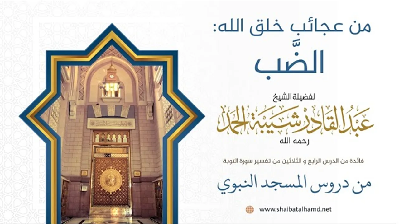 من عجائب خلق الله: الضَّب | فضيلة الشيخ عبدالقادر شيبة الحمد رحمه الله203