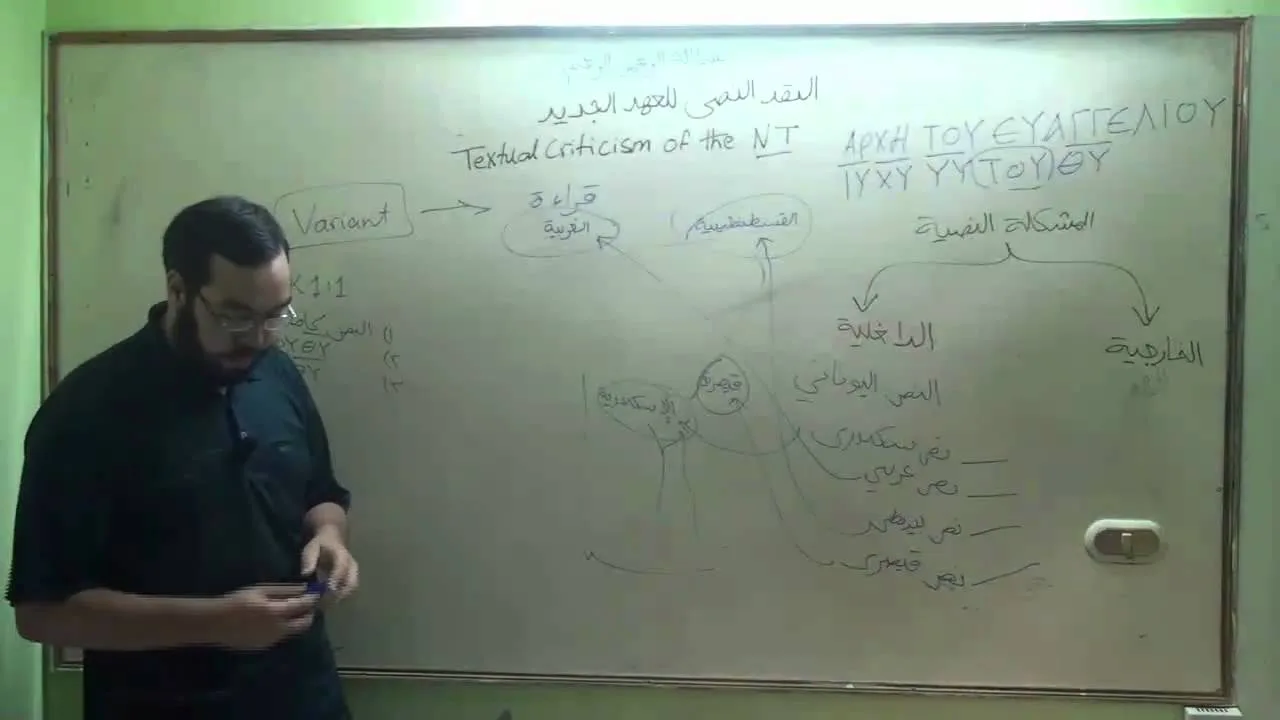النقد الكتابي واللغة اليونانية (9) أسباب التحريف وكيفية الوصول للشكل الصحيح للنص