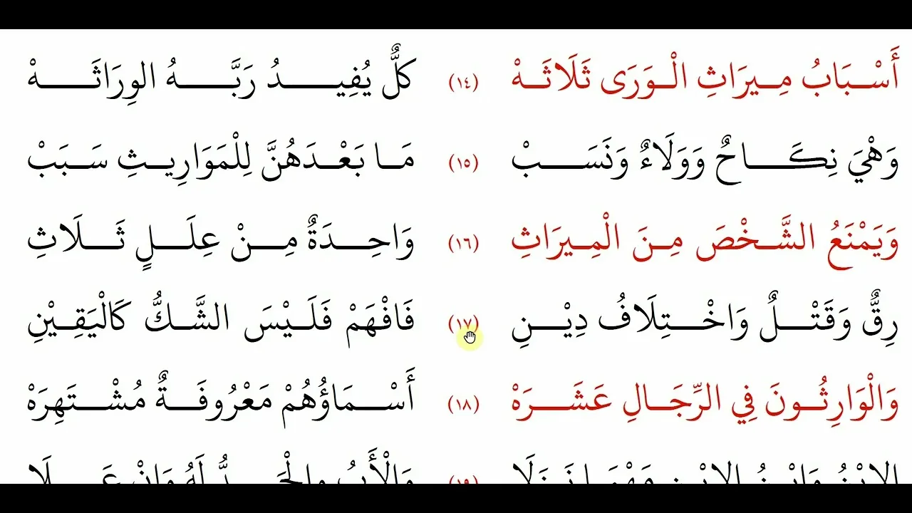 الفرائض (حفظًا وتطبيقا) 05-موانع الميراث [لمقرر المواريث بالجامعة islm427]