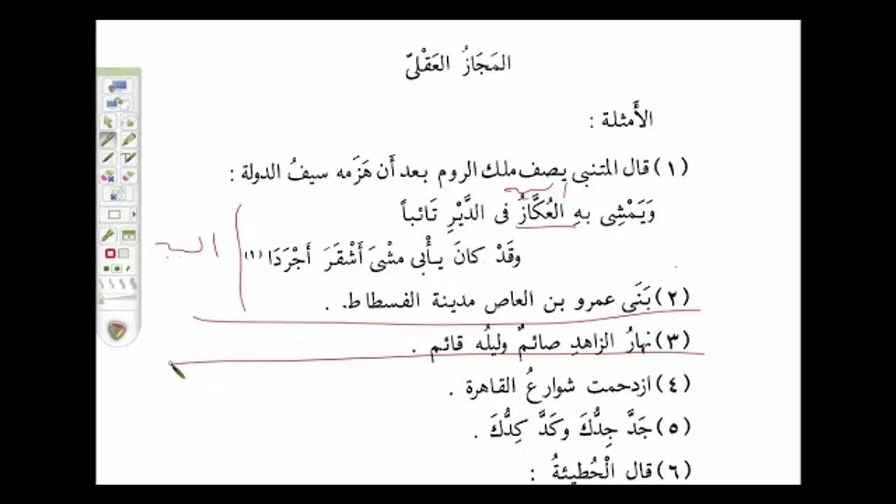 البلاغة الواضحة ( 32) المجاز العقلي