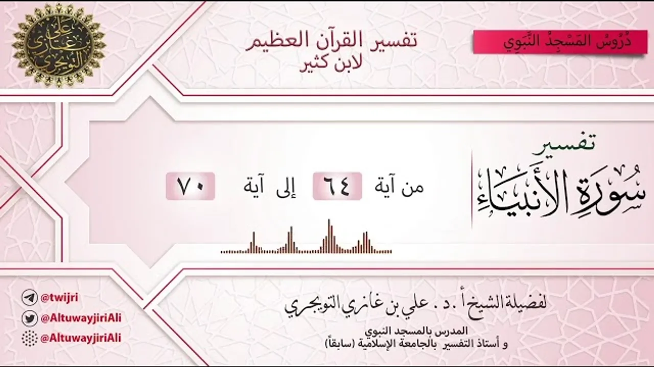 08 تفسير سورة الأنبياء | آية 64 - 70| تفسير ابن كثير