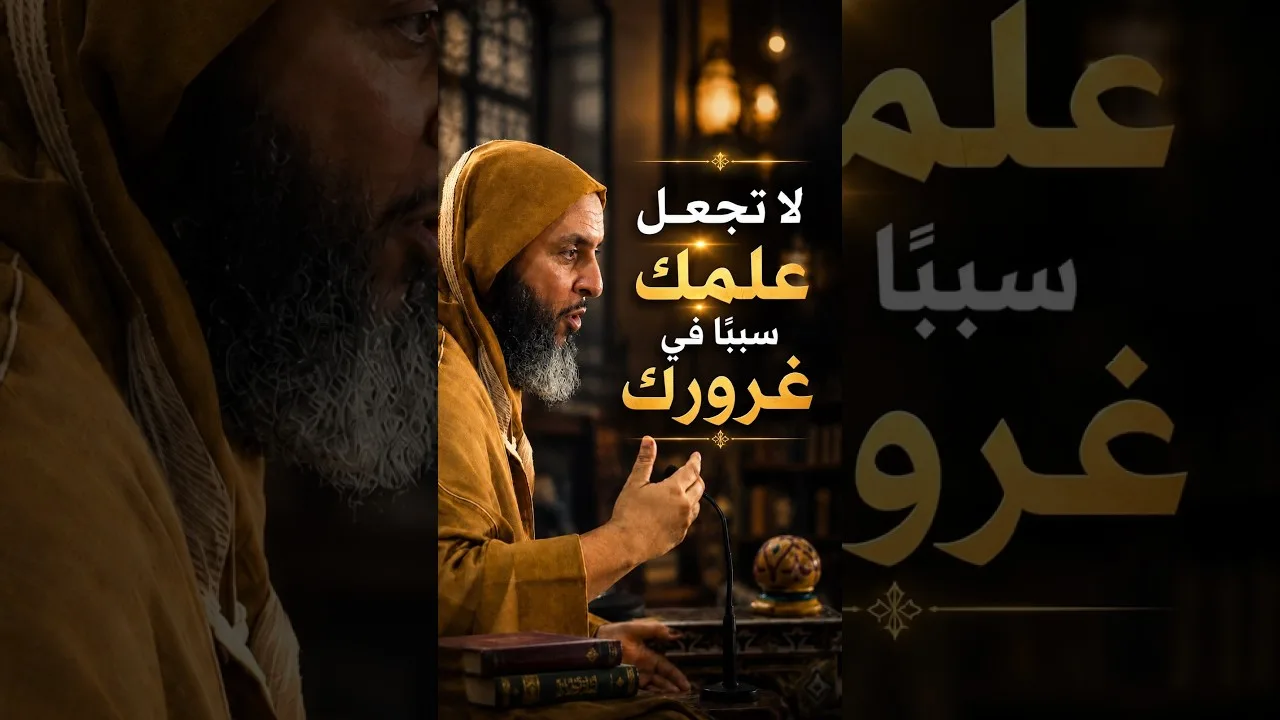لا تجعل علمك سببًا في غرورك