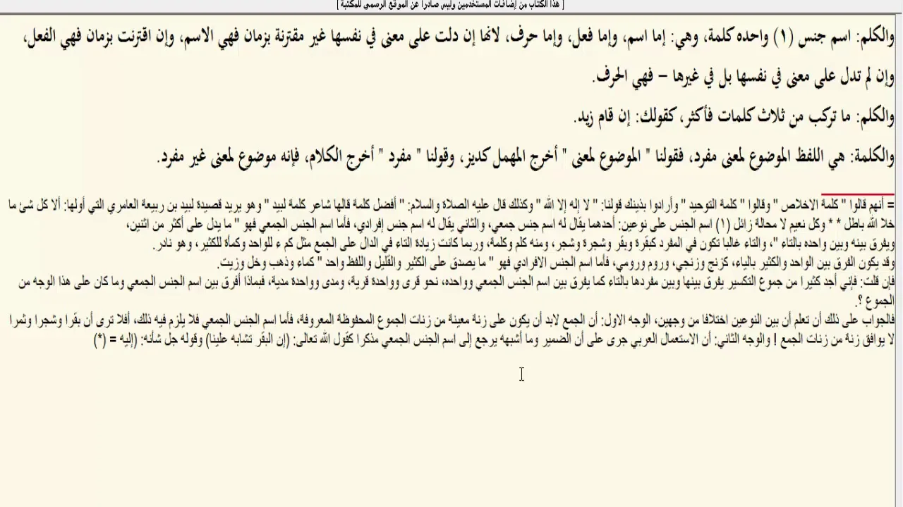 باب الكلمة والكلام والقول (6) ـ شرح ابن عقيل على الألفية / علي هاني