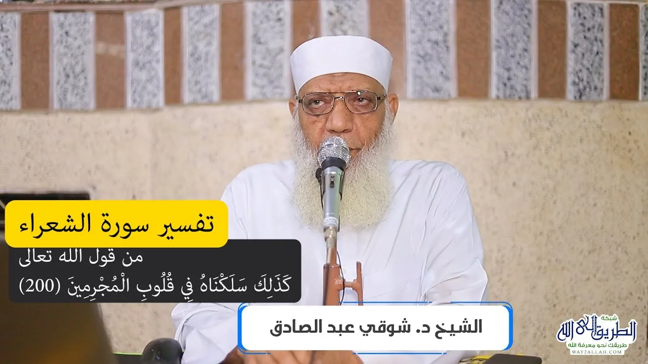 14 تفسير سورة الشعراء (14) من قول الله تعالى (كذلك سلكناه في قلوب المجرمين) الآيات 200-227