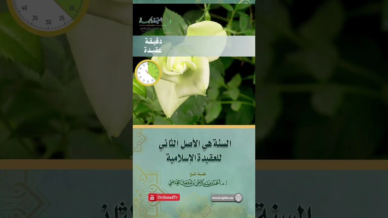 السنة هي الأصل الثاني للعقيدة