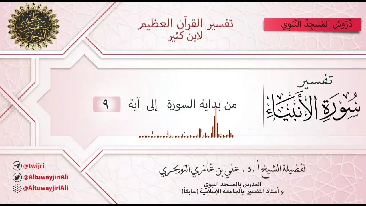 01 تفسير سورة الأنبياء | من بداية السورة إلى آية 9 | تفسير ابن كثير