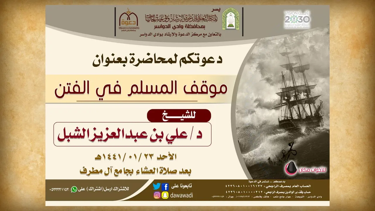 أ.د. علي الشبل | موقف المسلم من الفتن