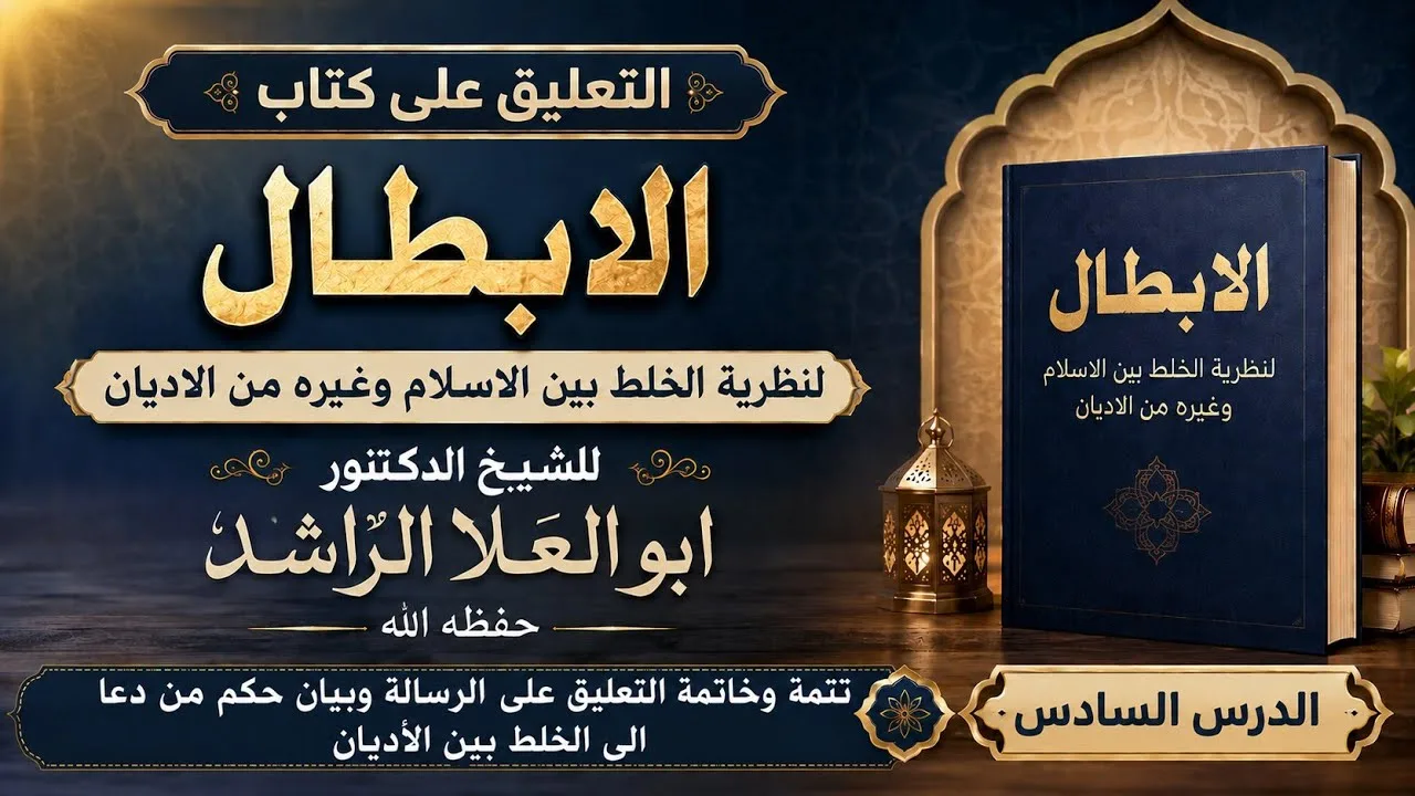 06 تتمة وخاتمة التعليق على الرسالة وبيان حكم من دعا الى الخلط بين الاديان