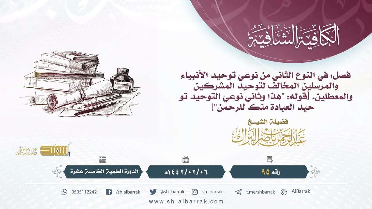(95) فصل: في النوع الثاني من نوعي توحيد الأنبياء والمرسلين المخالف لتوحيد المشركين والمعطلين