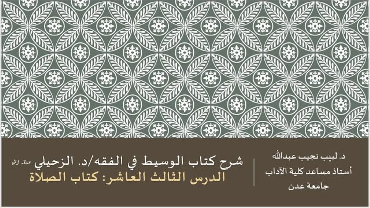 شرح الوسيط في الفقه للدكتور الزحيلي - 13