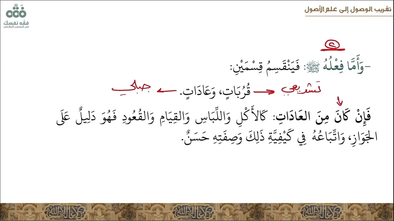 (30) الباب الثالث في السنة-الفن الرابع في أدلة الأحكام | تقريب الوصول إلى علم الأصول | نايف آل مبارك