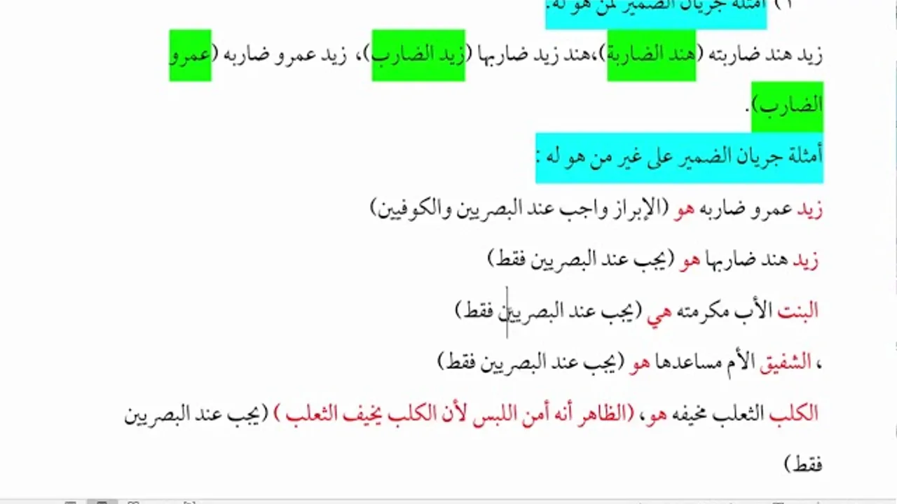 شرح الأشموني (65) تكملة وأبرزنه تنبيهان