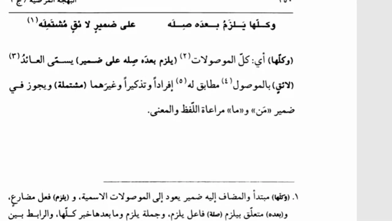 شرح السيوطي(44) وجملة أو شبهها الذي وصل به