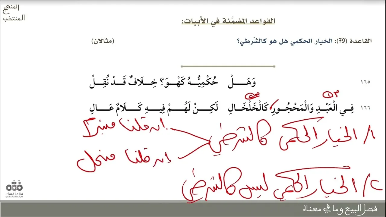 (11) فصل البيع (2)- من البيت: 164 إلى 183 | شرح المنهج المنتخب في قواعد المذهب | نايف آل الشيخ مبارك