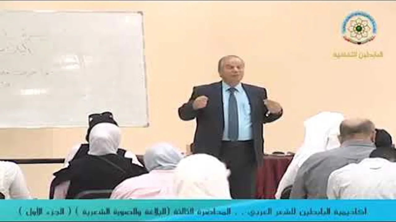 المحاضرة الثالثة لأكاديمية البابطين للشعر العربي للدكتور  محمد حسان الطيان
