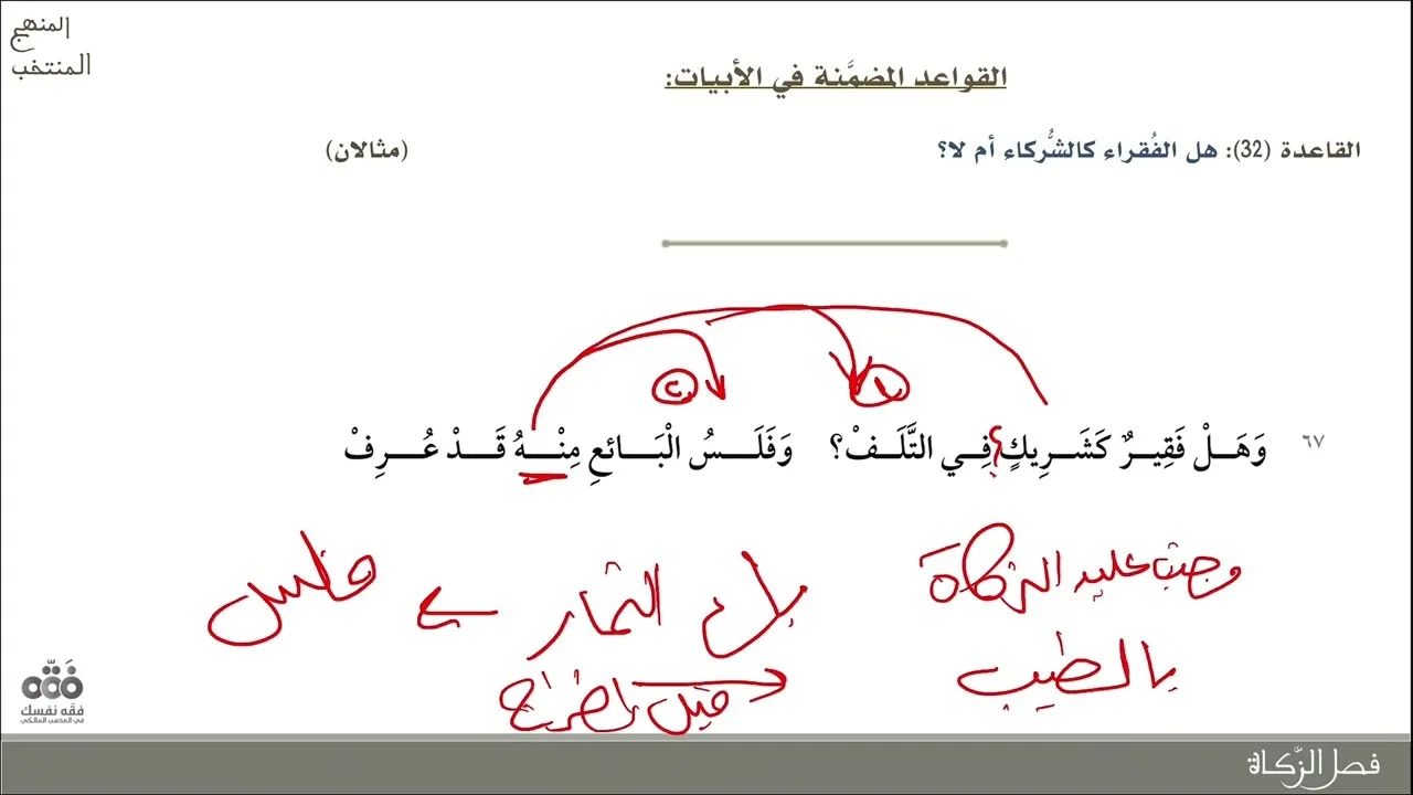 (7) فصل الزكاة - من البيت: 66 إلى 80 | شرح المنهج المنتخب في قواعد المذهب | نايف آل الشيخ مبارك