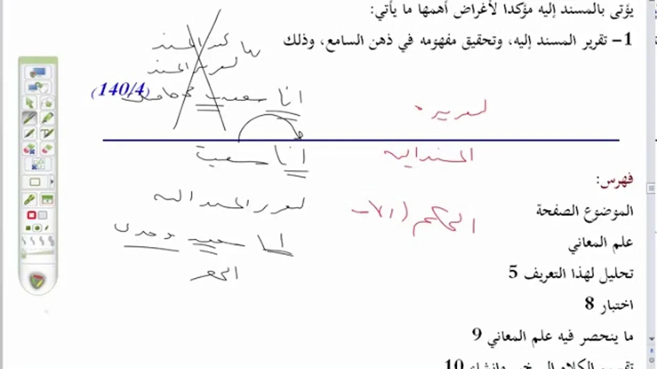 36المنهاج الواضح(36)  إيراد المسند إليه مؤكدا