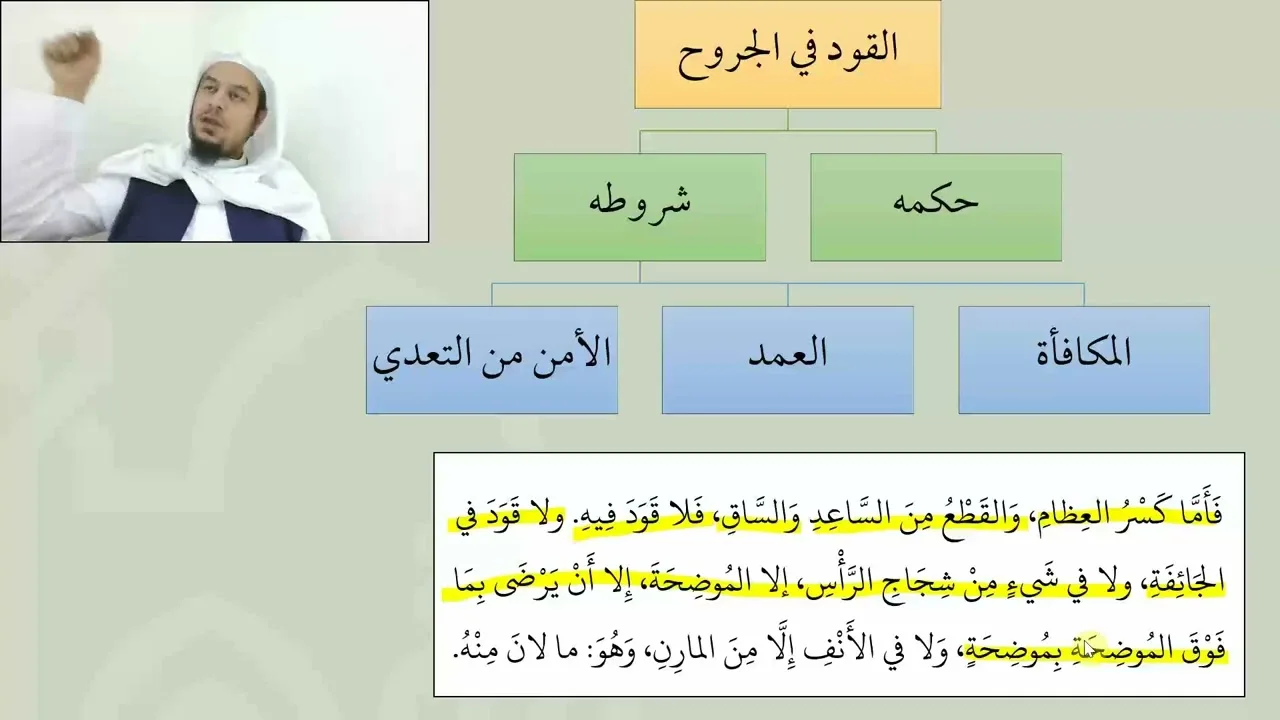 12شرح عمدة الفقه   القود في الجروح  عامر بهجت