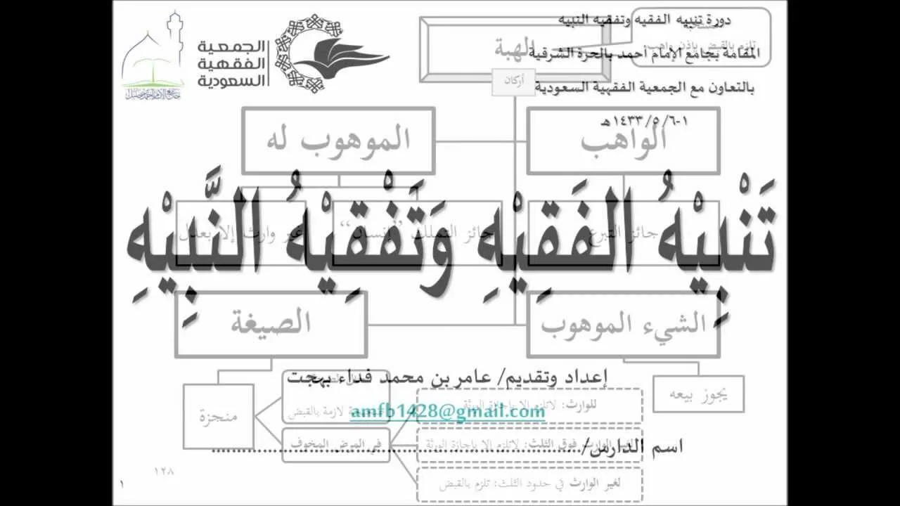 تنبيه الفقيه وتفقيه النبيه - الشرح المعتمد (تقريب الفقه الحنبلي 8/ 11)