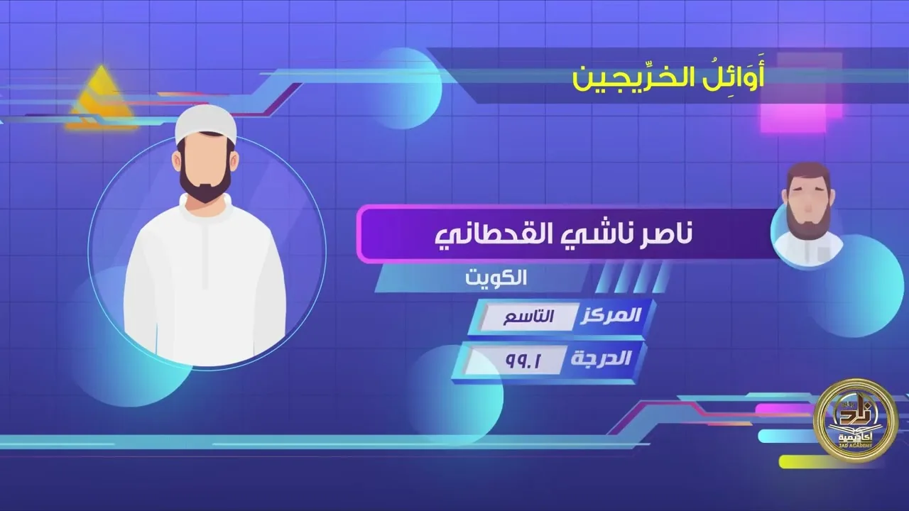 أوائل الخريجين والخريجات للدفعة العاشرة في برنامج أكاديمية زاد